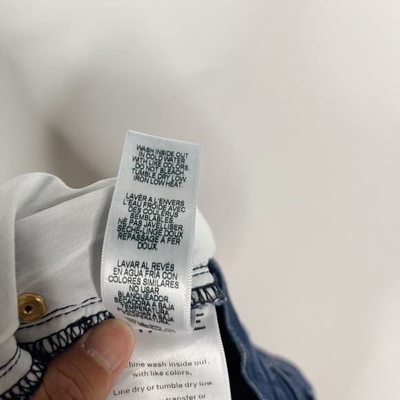 Frame Womens 28 Le Skinny De Jean Crop Skinny Jeans with Shredded Hem in Cantine - Picture 10 of 11